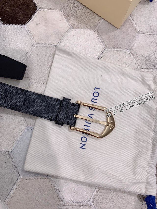 LV新款皮帶 路易威登高端男士腰帶 精緻手工繪邊  jjp1634